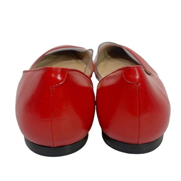 Tamara Mellon D'Orsay Leather Pointed Toe Flats Red Size EU 41.5 - Picture 7 of 10